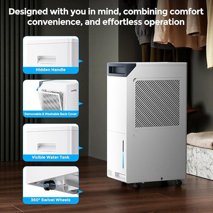 4500 Sq.Ft. Most Efficient Energy Star 2025, Max 80 Pint/D Smart Compressor - Image 8