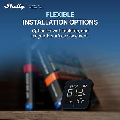 Shelly BLU H&T Display ZB Black, E-Paper Display, Home Assistant, Google Home - Image 4