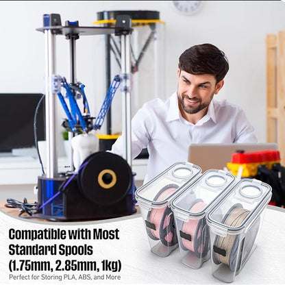 8 Pack 3D Printer Filament Storage Box - Image 4