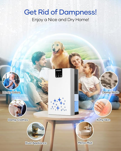 Dehumidifier, 95 OZ Water Tank Dehumidifiers - Image 8