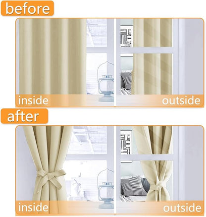 Hiasan Room Darkening Window Curtain Panels, Light Blocking, Noise Reducing - Image 5