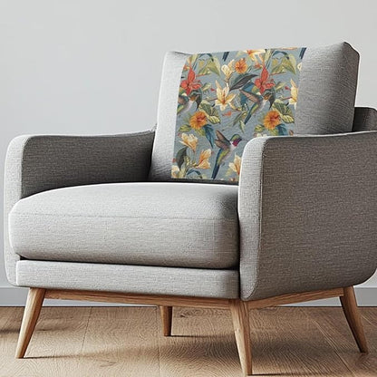 Hummingbird Armrest Cover Non-Slip Headrest Protector Stain Resistant Fabric by Unknown