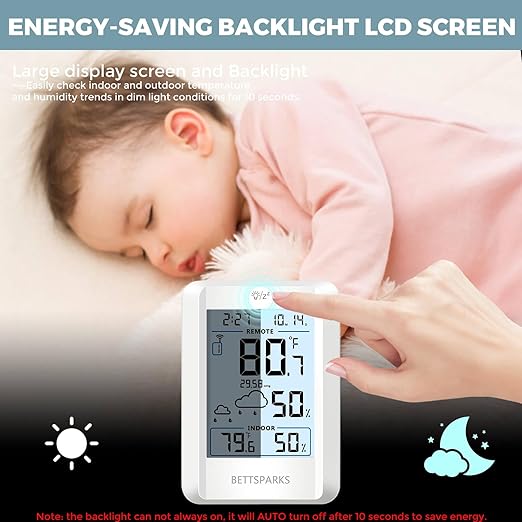 Indoor Outdoor Thermometer Wireless Weather Station - Image 4