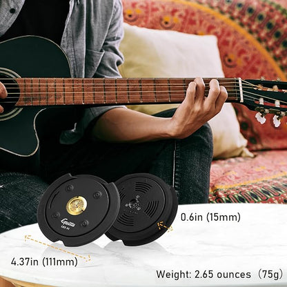 GUITTO Guitar Humidifier Acoustic Soundhole Cover, 2 in 1 Humidity, Suitable - Image 4