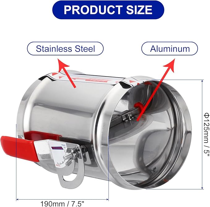 PATIKIL HVAC Duct Manual Volume Backdraft Damper, 5 Inch, Airflow Ducting - Image 2