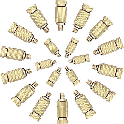 Brass Anti-drip Fogging Spray Head Outdoor Cooling System, 0.012" Orifice 10/24 by SdeNow