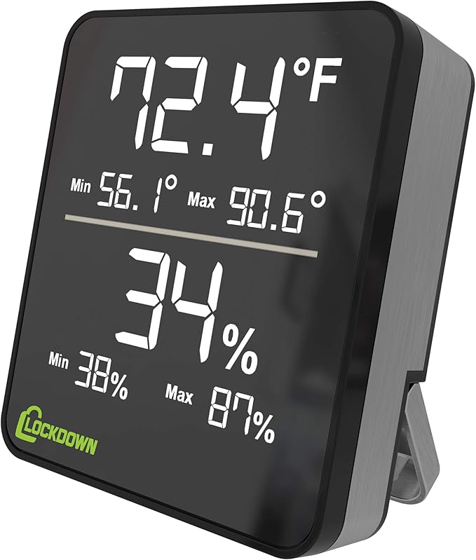 LOCKDOWN Digital Hygrometer by Lockdown