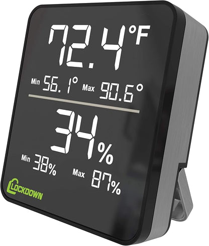 LOCKDOWN Digital Hygrometer by Lockdown