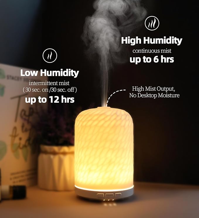 Essential Oil Diffuser – 2.4MHz Ultrasonic Aromatherapy Diffuser, Health Night - Image 9