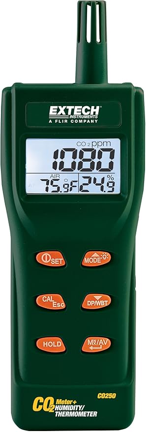 Extech CO250 Portable Indoor Air Quality CO2 Meter by Extech