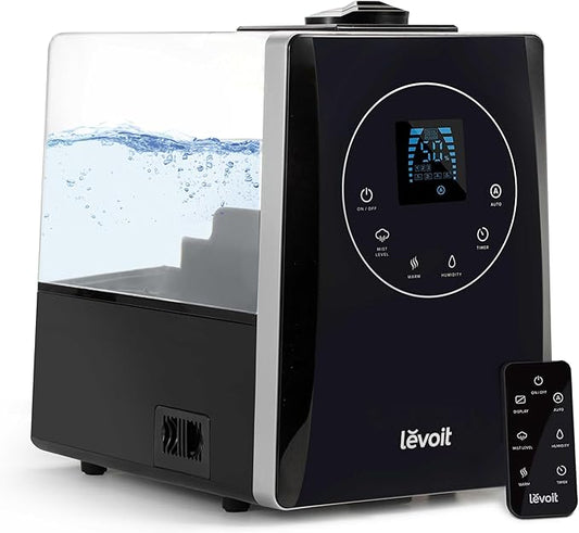LEVOIT LV600HH 6L Warm and Cool Mist Ultrasonic Humidifier, Rapid Humidification by Levoit