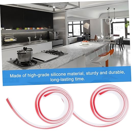 1pc Self-Adhesive Bathroom Water Retaining Strip Caulk Baffle - Image 7