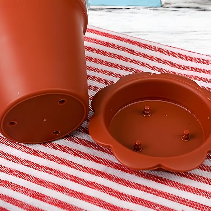 20 Pcs Nursery Pots with Humidity Dome, Cupcake Plant Nursery Pots with Bring A - Image 5