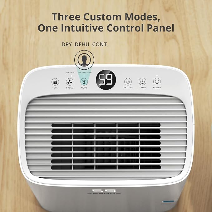 Kesnos 5, 000 Sq. Ft. Most Efficient Energy Star 2025 Dehumidifier - Image 4