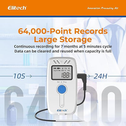 Elitech Digital Temperature Humidity Data Logger Medical Refrigerator - Image 3