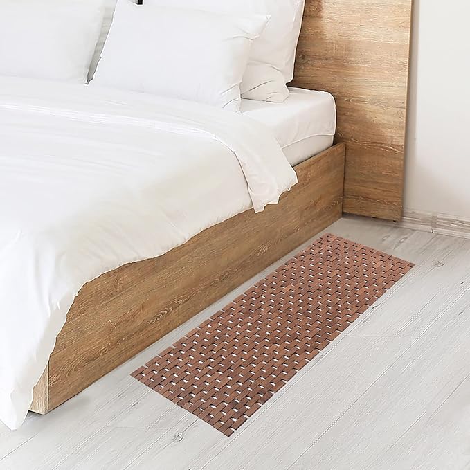 Bath Mat Bathroom Runner Long Large Rugs Floor Wood Shower Bathtub Waterproof - Image 5