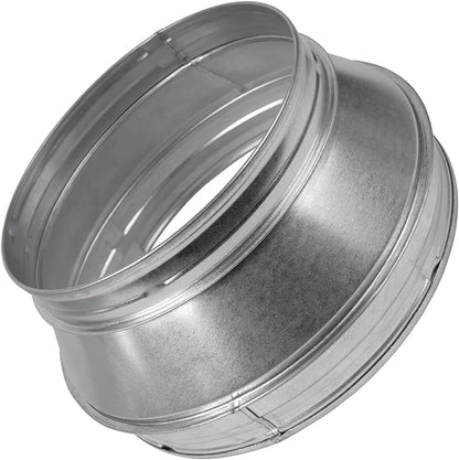 Vent Systems 10" Inch to 8" Inch Duct Reducer – Galvanized Steel HVAC Pipe by VentSystems