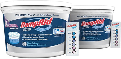 DampRid Hi-Capacity Moisture Absorber Bucket, Lavender Vanilla, 2 lb. 15.5 oz. by DampRid