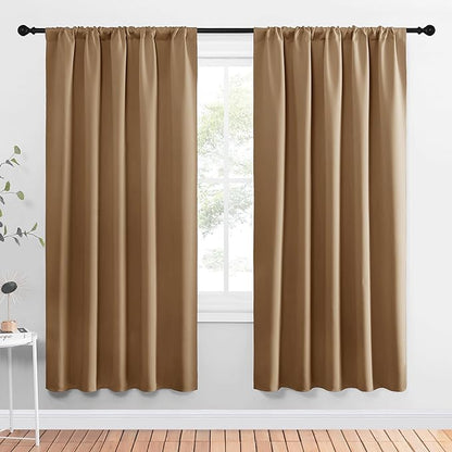 NICETOWN Window Curtains Blackout Drapes, 1 Pair, 52 by 72-Inch, Thermal by NICETOWN