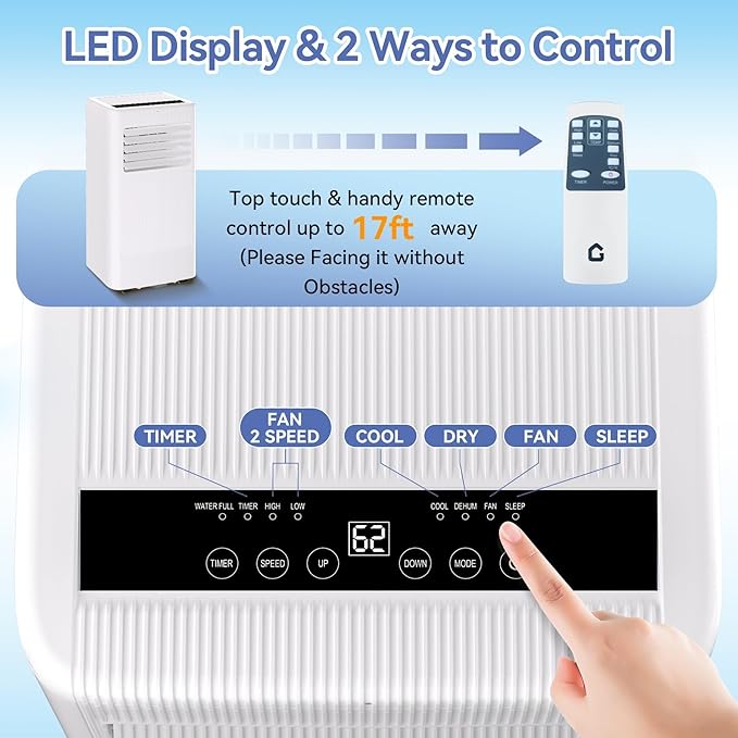 GarveeLife 10, 000 BTU Portable Air Conditioner - Image 5