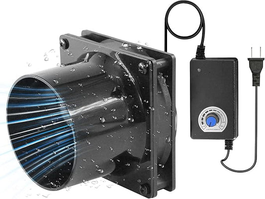 120mm 12V Axial Exhaust Duct Fan by AMCHIXIN