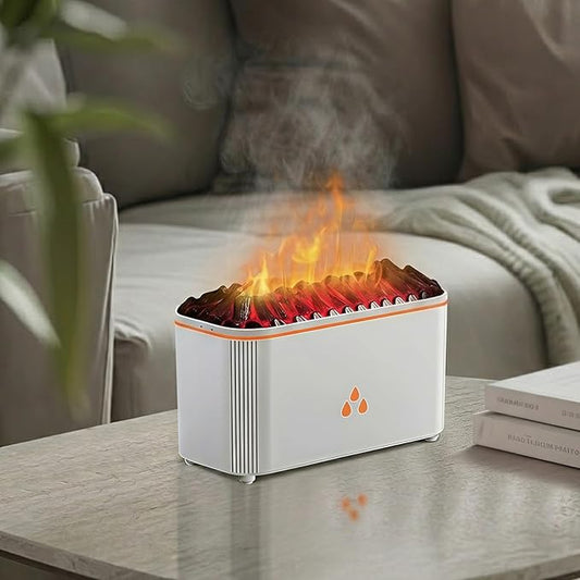 Essential Oil Diffuser, Flame Air Aromatherapy Diffuser, 7 Color Changing Light by Unknown