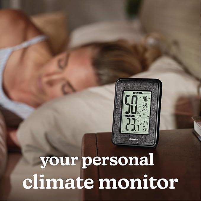 Homedics HM100 Indoor Humidity Monitor, Easy-Read Hygrometer to Monitor Indoor - Image 5
