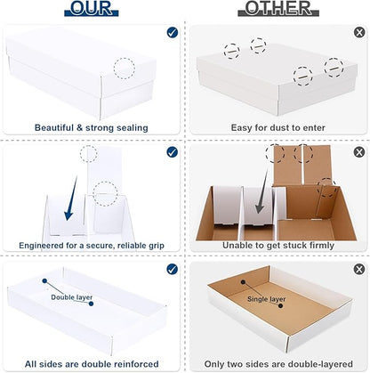 Trading Card Storage Box 4 Pack–1600 Count Cardboard Organizer - Image 4