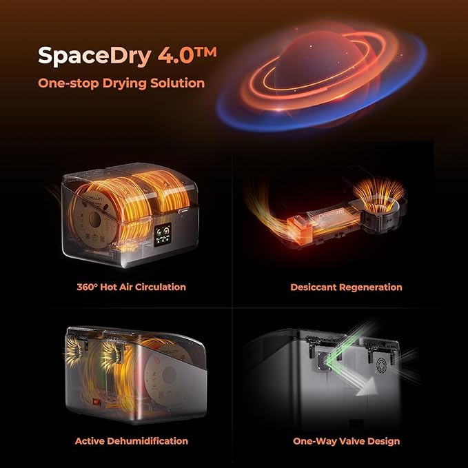 Creality Space Pi X4 Filament Dryer Box, New Upgrade 4-Spool 3D Printer - Image 8