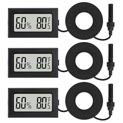 3Pcs Mini Digital Thermometer Hygrometer by Unknown