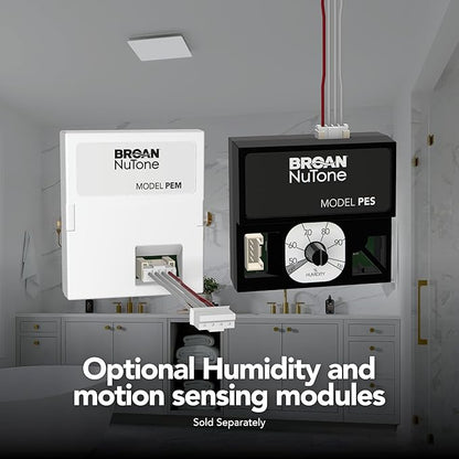 EVOLVE Premium Bathroom Exhaust Fan w/Light and Continuous Run, 50-80-110 - Image 7