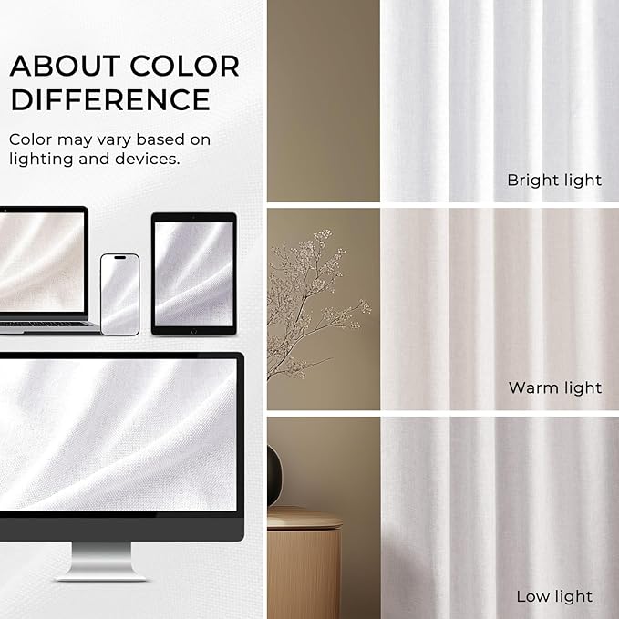 INOVADAY Thermal Sliding Door Curtains 100% Blackout Curtains - Image 6