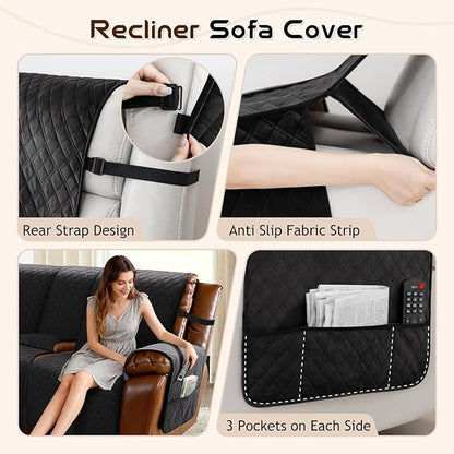 Arfntevss Waterproof Recliner Sectional Couch Covers - Image 4