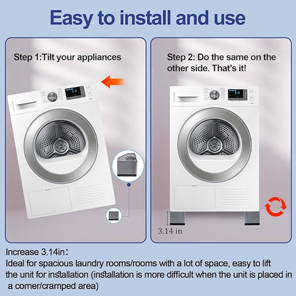 4Pcs Anti Vibration Pads for Washing Machine, Stops Washer Dryer Moving - Image 4