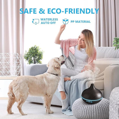 SACATR 550ml Oil Diffuser with 30x5 mL Essential Oils, Ultrasonic Technology - Image 7