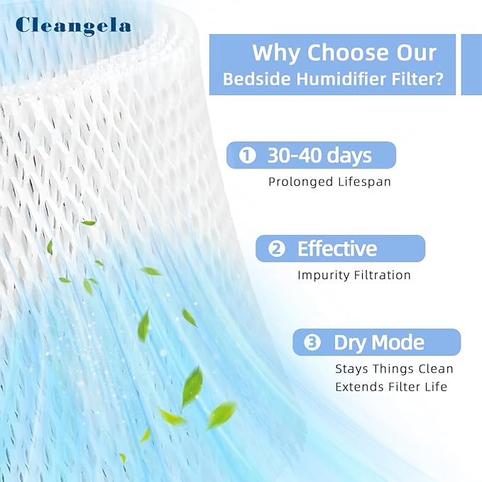 3 Pack Bedside Humidifier Filter Replacement Compatible - Image 4
