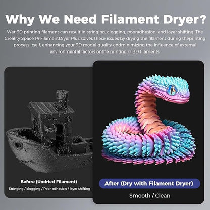 2026 New Official CREALITY Space Pi Filament Dryer Plus, 2 Spools Double 360° - Image 8