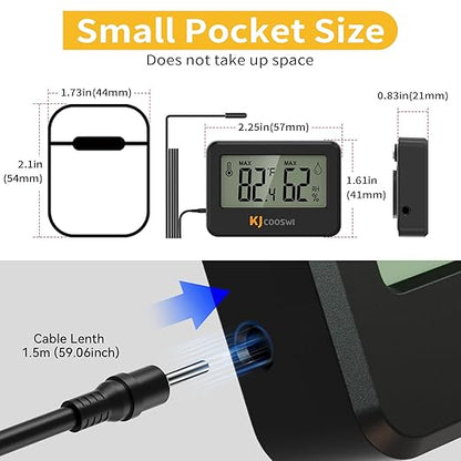 4PCS Mini Digital Hygrometer and Thermometer Reptile Thermometer - Image 2