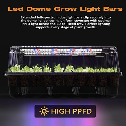 60-Cell Self-Watering Seed Starter Tray - Image 2
