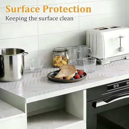 Drawer and Shelf Liner for Kitchen Cabinet, Tool Box Hexagon Waterproof Non - Image 5