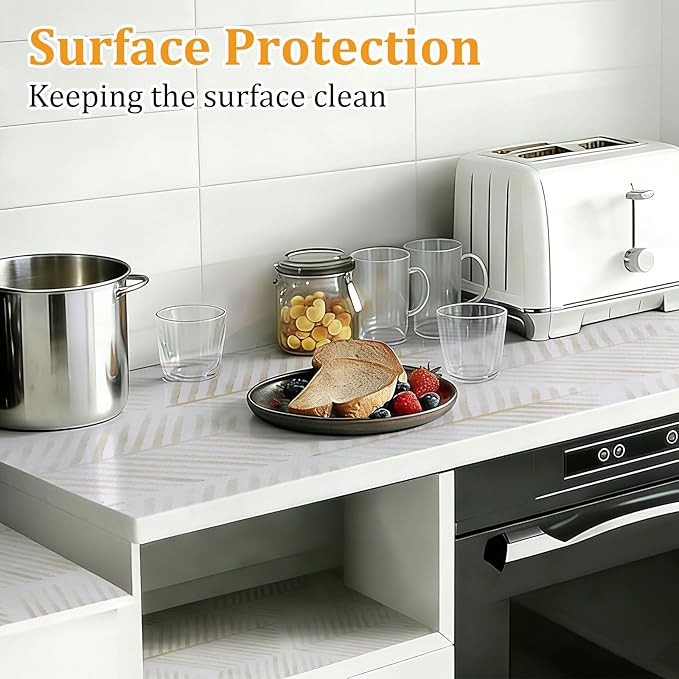 Drawer and Shelf Liner for Kitchen Cabinet, Tool Box Hexagon Waterproof Non - Image 6