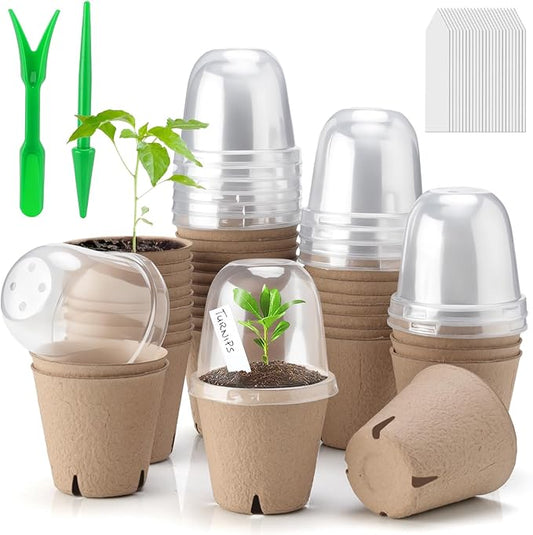 36 Set 3.15 Inch Peat Pots Plant Starters by Baxrou