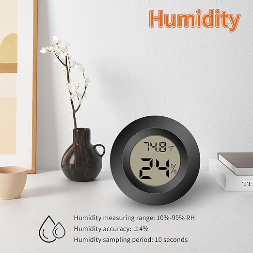 Mini Hygrometer Indoor Outdoor Thermometer Humidity Meter Digital LCD - Image 5