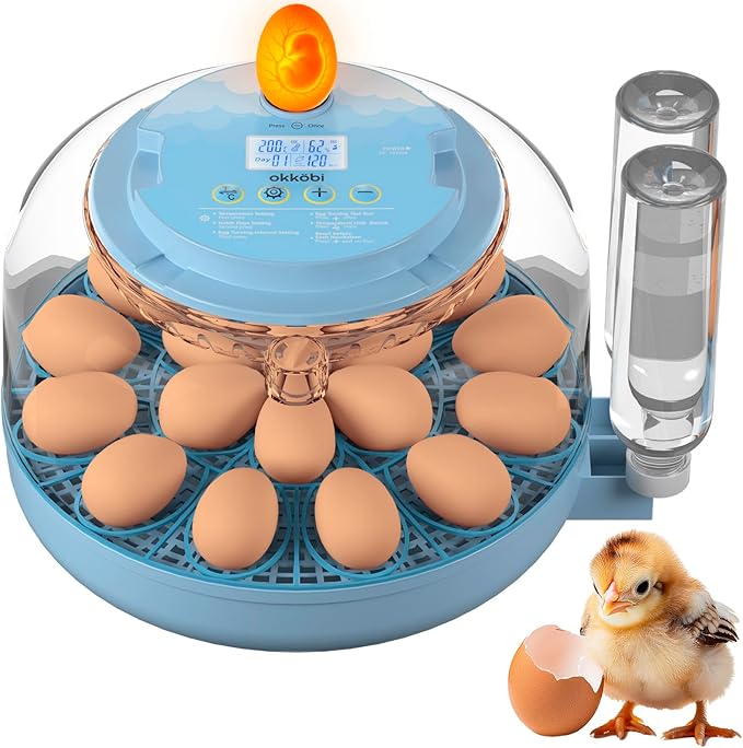 18 Egg Incubator with Automatic Egg Turning and Humidity Control – Egg by OKK%C3%96BI