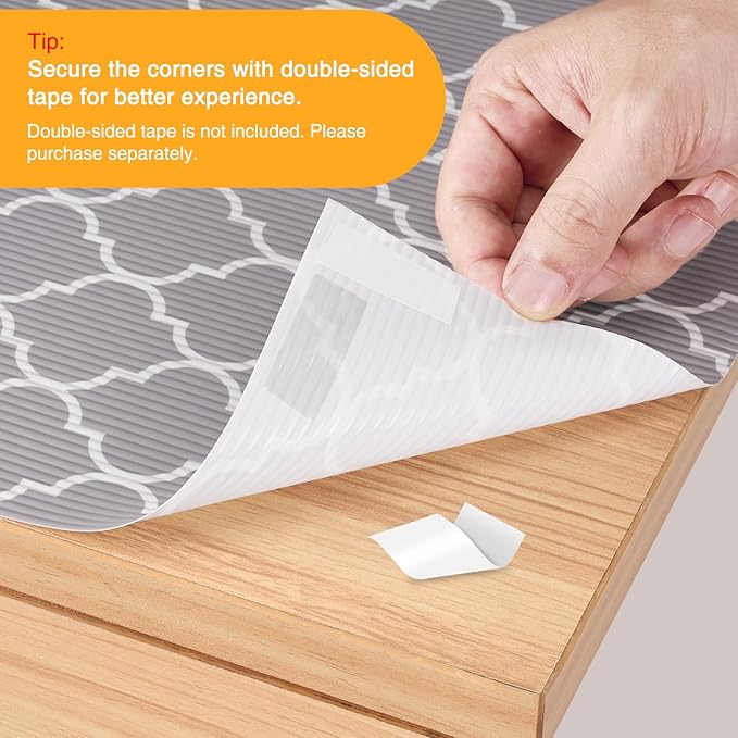 Glotoch 24 Inch Extra Wide Non Slip Shelf Liner, Non Adhesive Drawer Liner - Image 5