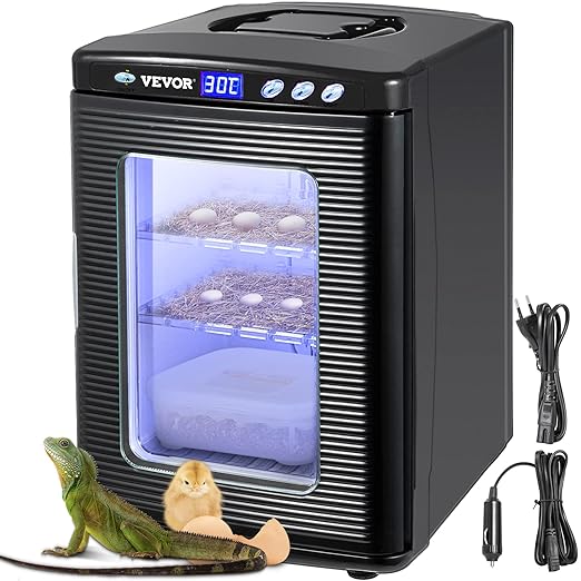 Happybuy Black Reptile Incubator 25L Scientific Lab Incubator Digital Incubator by Happybuy