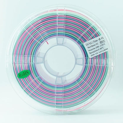 Rainbow PLA Filament, Dimensional Accuracy +/- 0.02 mm, 1kg Spool, 1.75 mm - Image 7