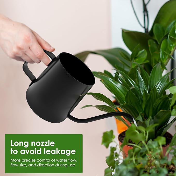 12oz/350ml Stainless Steel Plant Watering Pot, Small Watering Can - Image 4