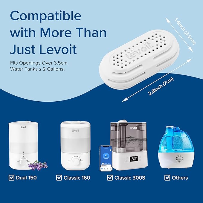 LEVOIT 3-Pack Humidifier Demineralization Cartridge, Compatible - Image 5
