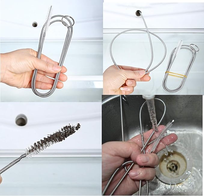 2 Pack 60 Inch Long Flexible Tube Cleaning Brush, Stainless Steel and Nylon - Image 3